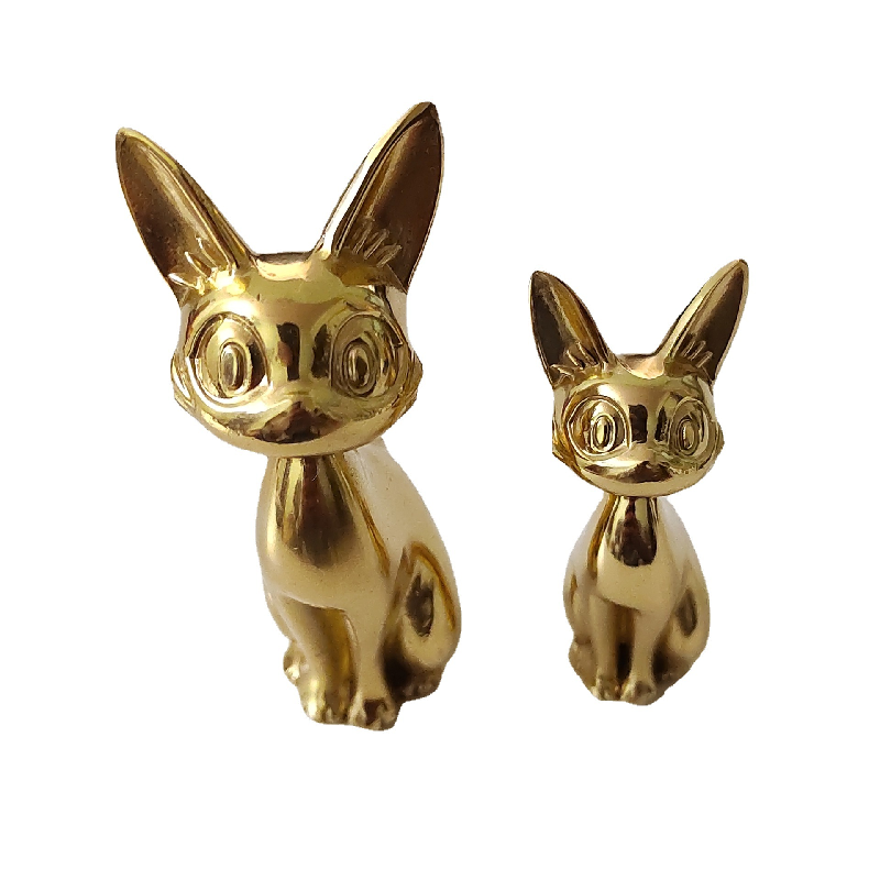 Brass Cat-shaped Knob / Pull