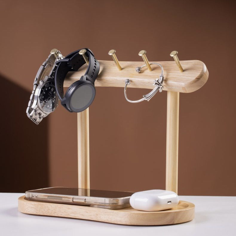 Minimalist Solid Wood Key Storage Rack