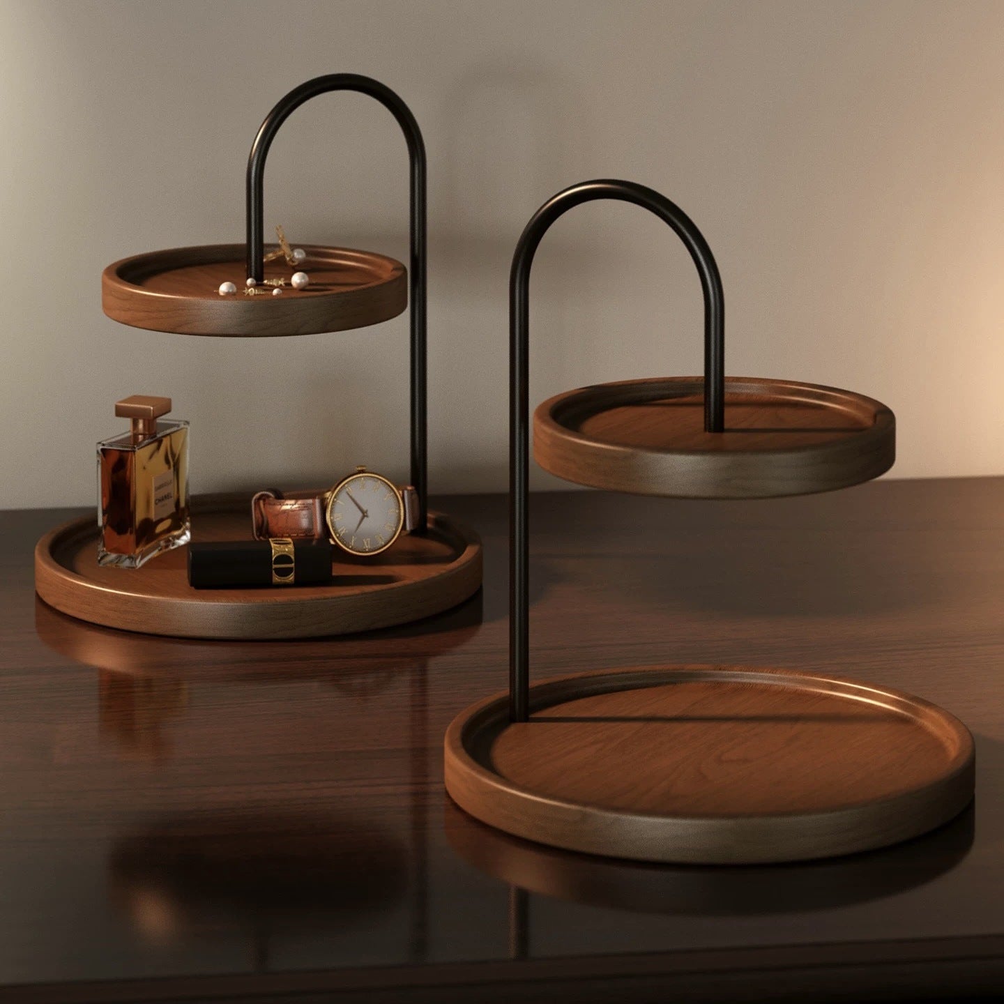 Decorative Jewelry Tray for Desk Storage