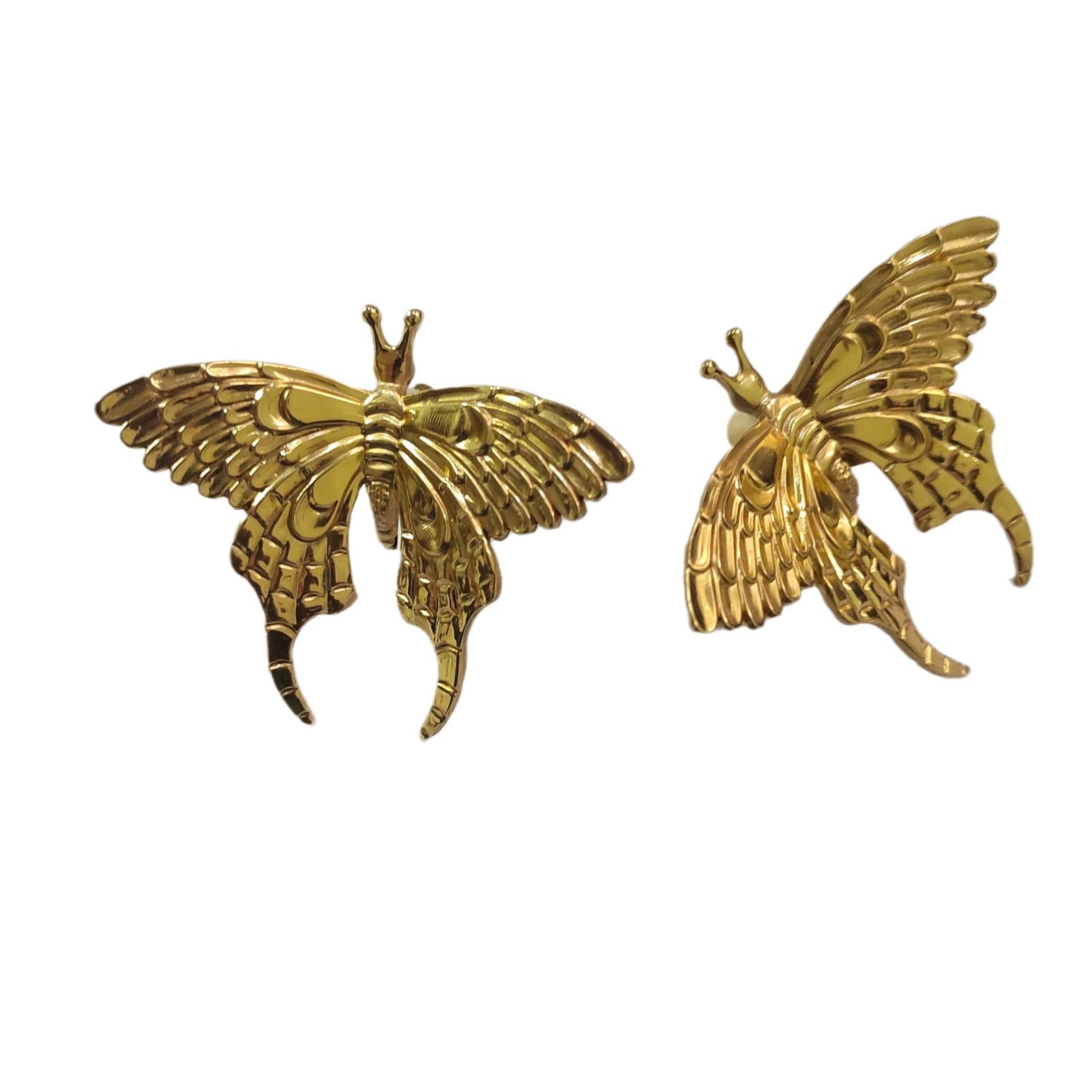Brass butterfly handle storage box handle