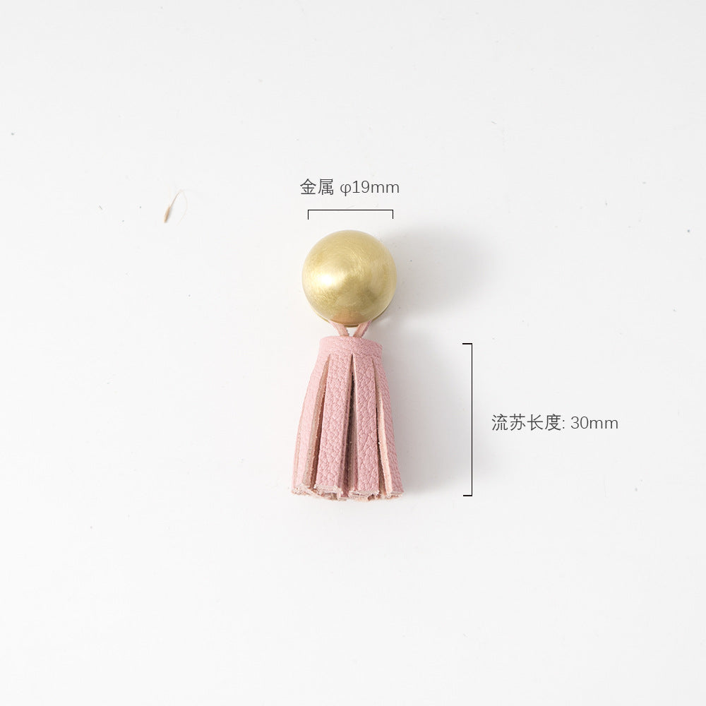 Ins brass tassel handle
