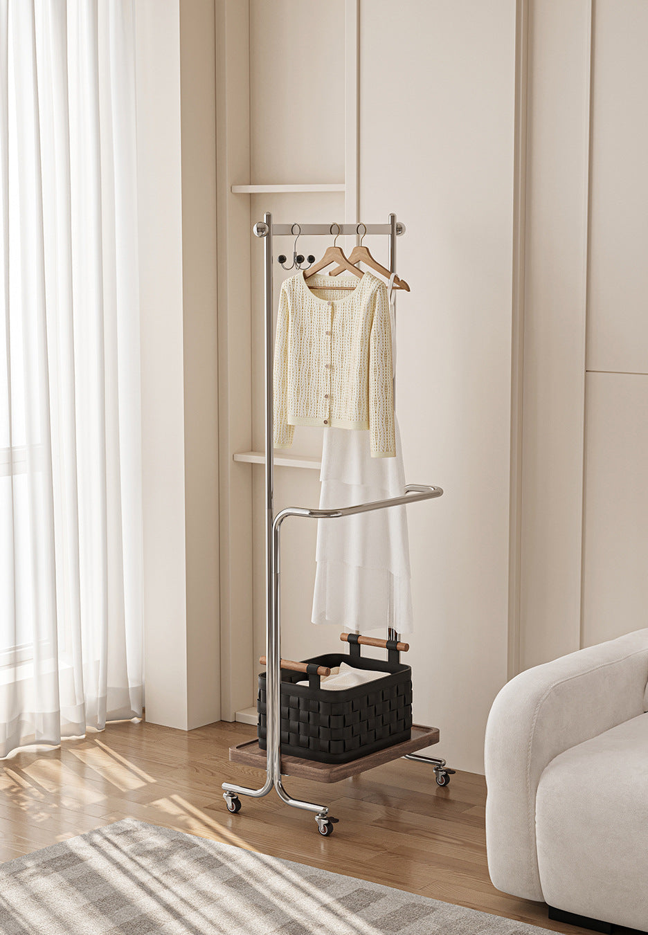 Mobile clothes hanger