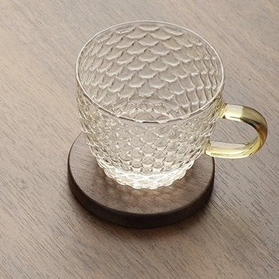 Creative Snail Solid Wood Coaster Set
