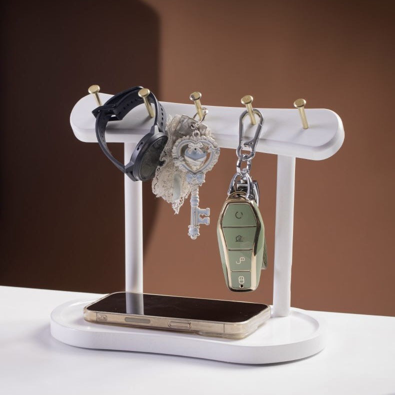 Minimalist Solid Wood Key Storage Rack