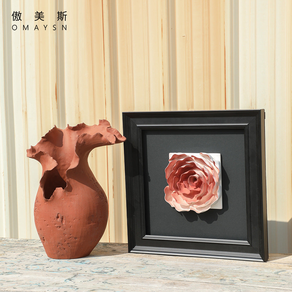 Handcrafted White Ceramic Vase, Classic Elegant Table Decor, Artisanal Home Decor