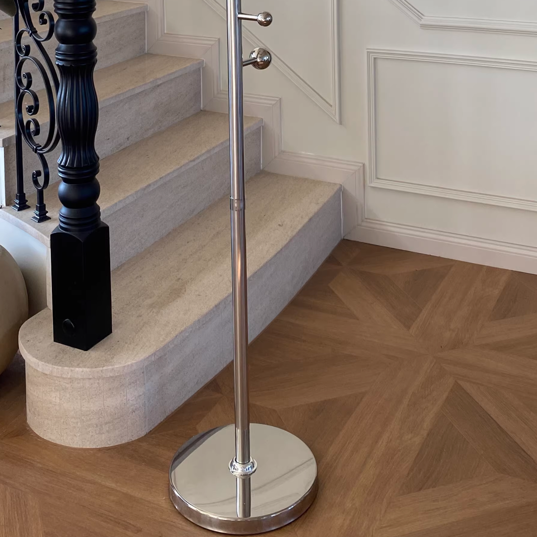Large Stainless Steel Floor-Mounted Non-Slip Hanger