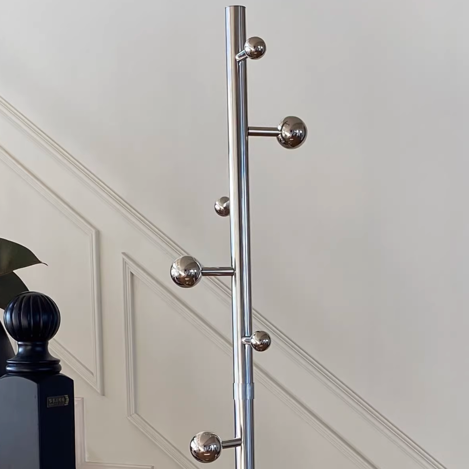 Large Stainless Steel Floor-Mounted Non-Slip Hanger