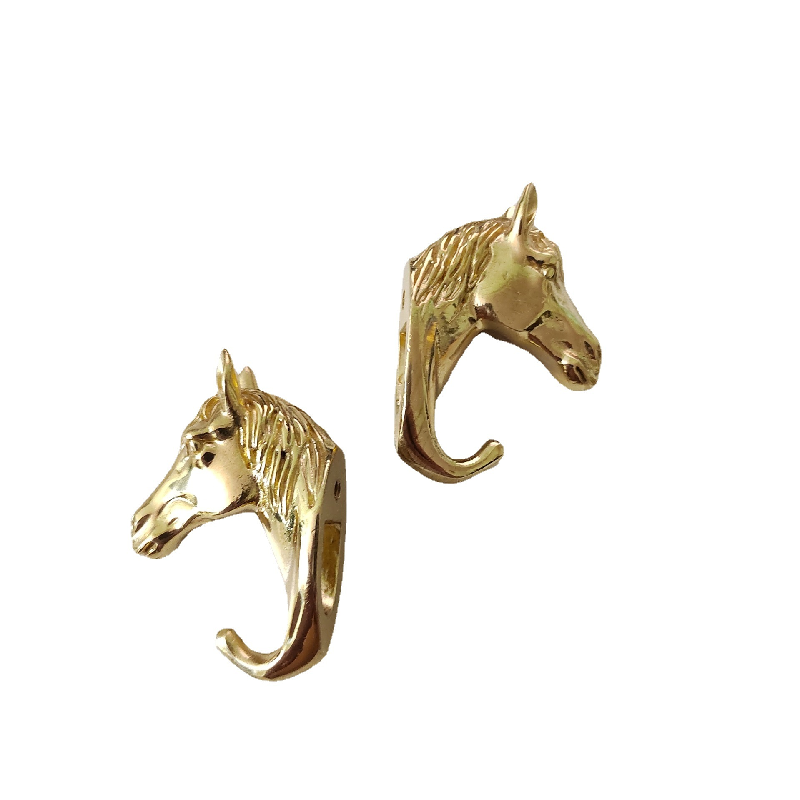 Brass horsehead handle/hook