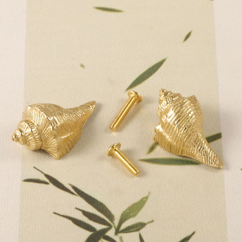 Brass Conch Door Handle/Ocean Creative Cabinet Handle