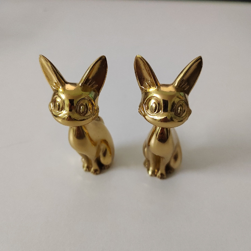 Brass Cat-shaped Knob / Pull