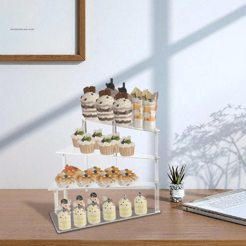Multi-Tier Acrylic Display & Organizer Rack