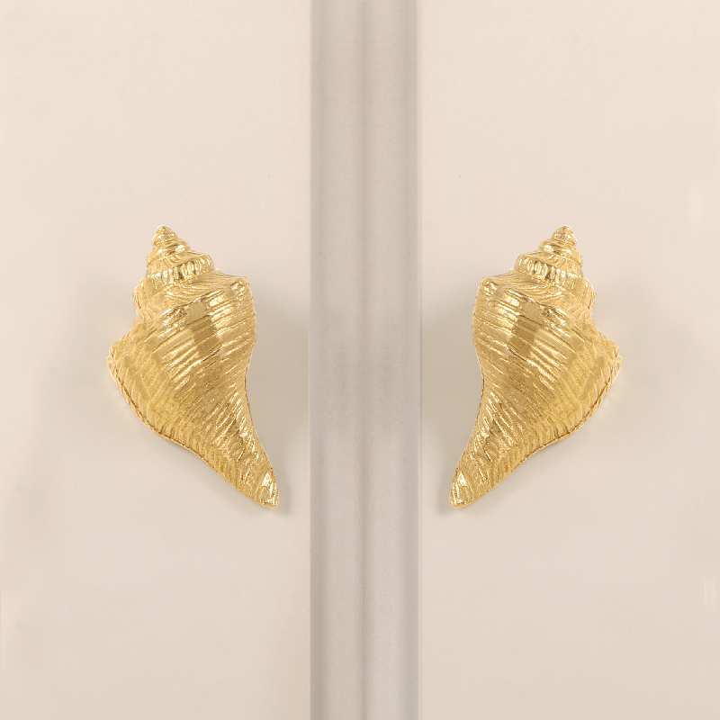 Brass Conch Door Handle/Ocean Creative Cabinet Handle