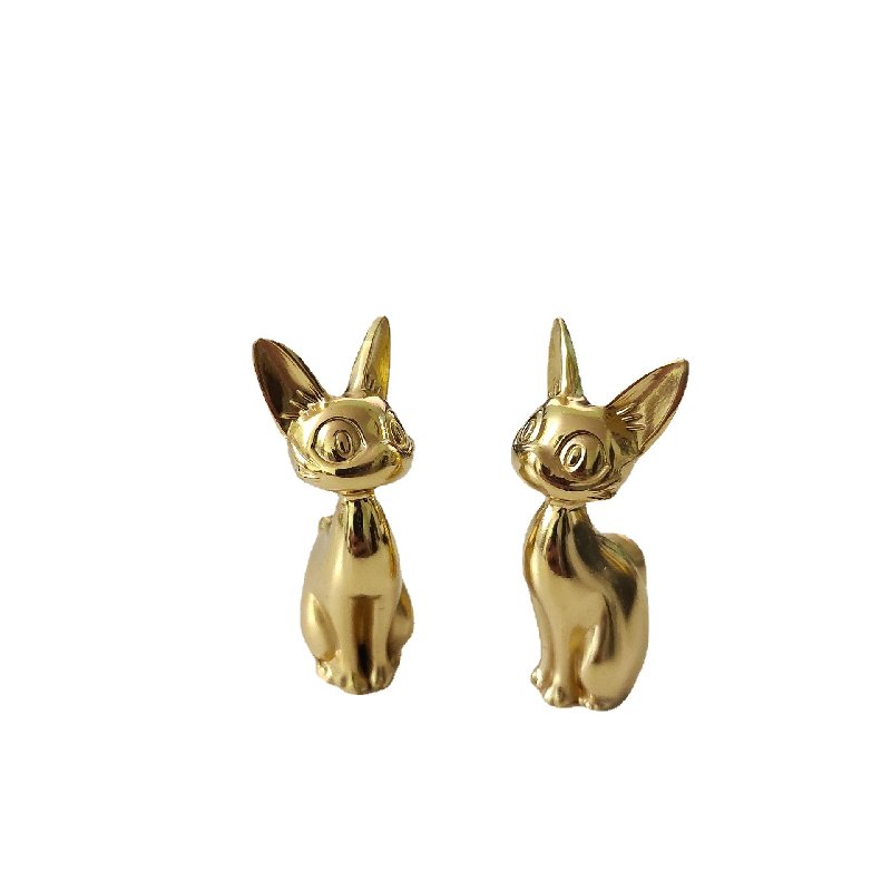 Brass Cat-shaped Knob / Pull