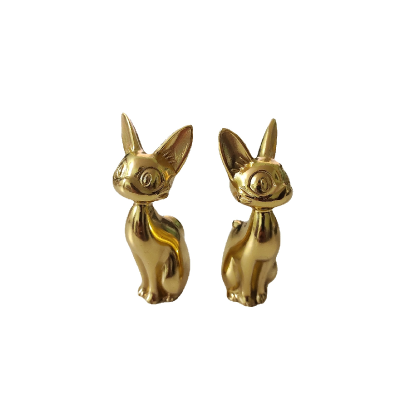 Brass Cat-shaped Knob / Pull