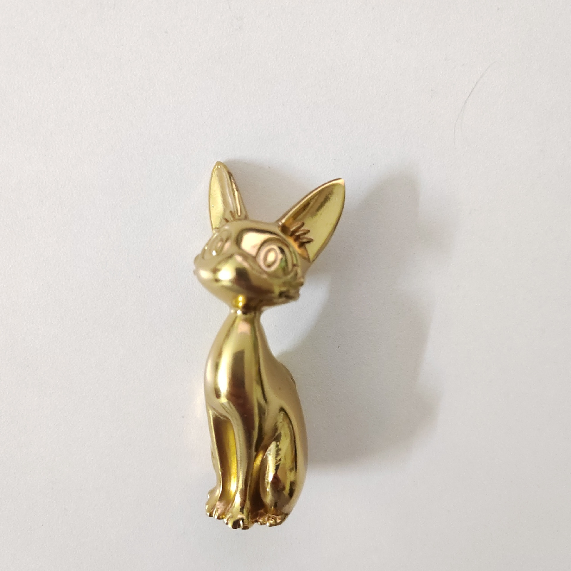 Brass Cat-shaped Knob / Pull