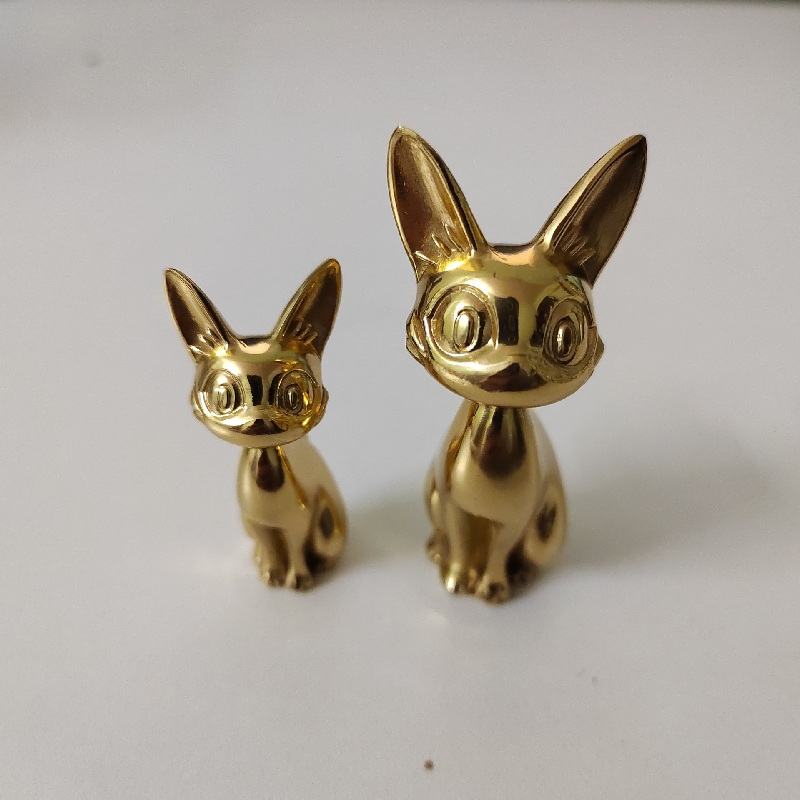Brass Cat-shaped Knob / Pull