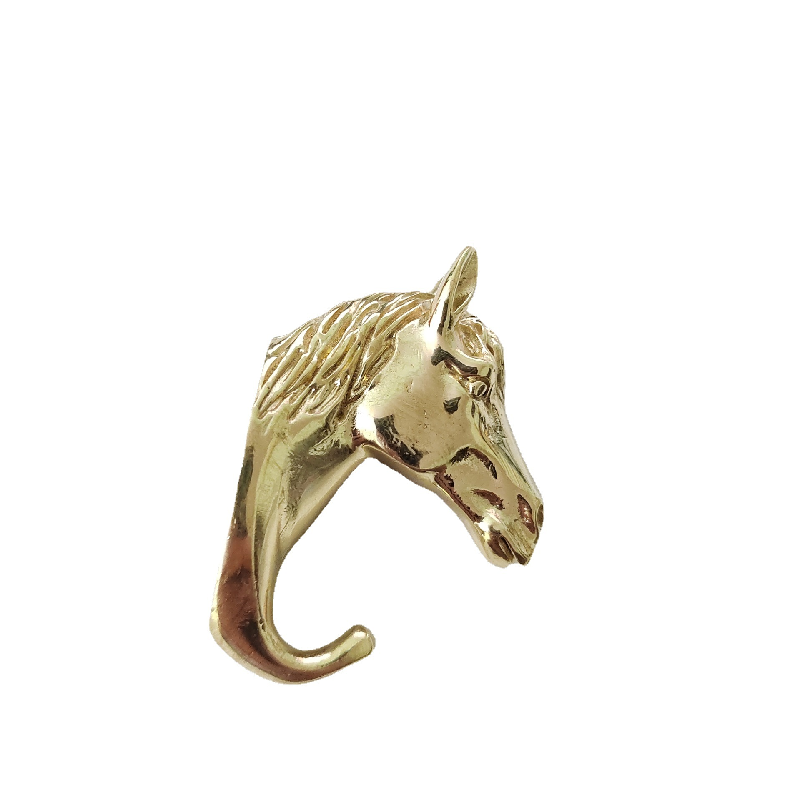 Brass horsehead handle/hook