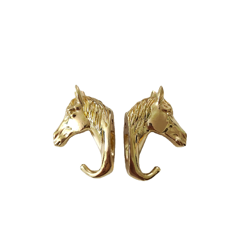Brass horsehead handle/hook