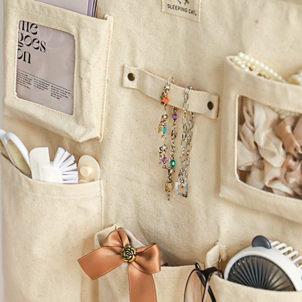 Kids Cotton Canvas Hanging Storage Organizer